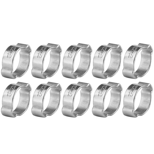 10x zwei ohr - 10x, zwei-ohr-schlauchklemmen