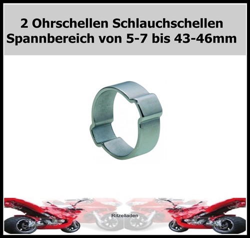 Zwei ohr schlauchschellen - 2,