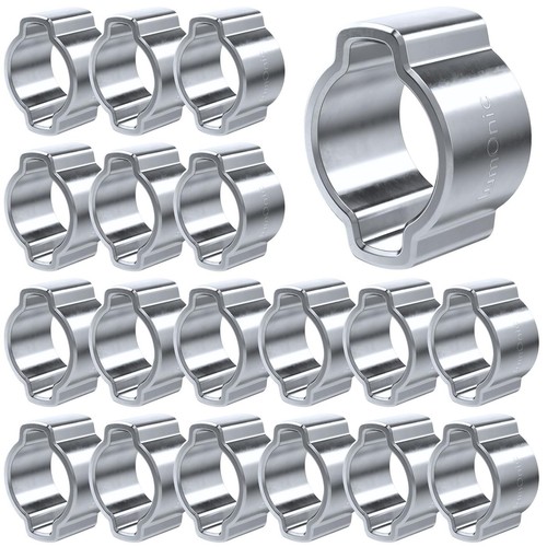 20x ohr schelle 7mm - 5-7mm, stahl